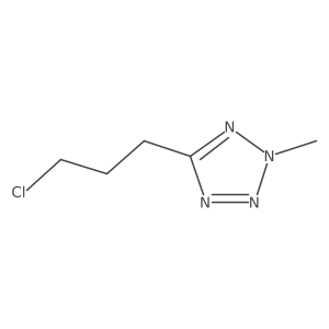 5-(3-chloropropyl)-2-methyl-2H-1,2,3,4-tetrazole结构式