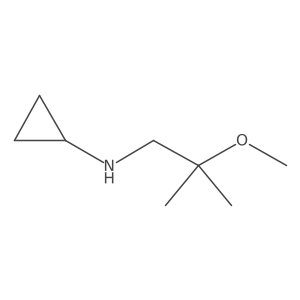 N-(2-methoxy-2-methylpropyl)cyclopropanamine结构式
