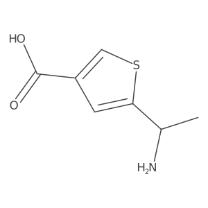 (R)-5-(1-Aminoethyl)thiophene-3-carboxylic acid Structure