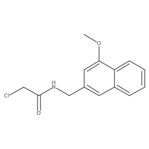 2-Chloro-N-(4-methoxy-naphthalen-2-ylmethyl)-acetamide Structure
