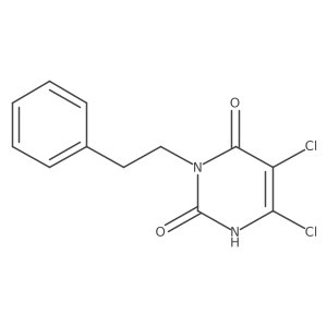 5,6-Dichloro-3-phenethylpyrimidine-2,4(1H,3H)-dione结构式