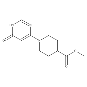 Methyl 1-(6-oxo-1,6-dihydropyrimidin-4-yl)piperidine-4-carboxylate Structure