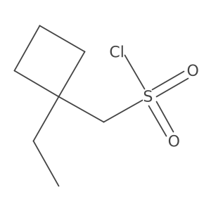 (1-Ethylcyclobutyl)methanesulfonyl chloride Structure