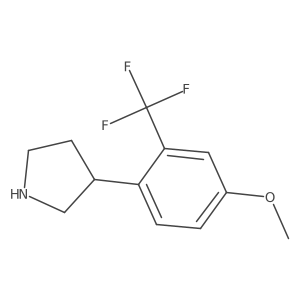 3-[4-Methoxy-2-(trifluoromethyl)phenyl]pyrrolidine Structure