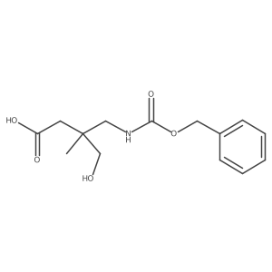 3-({[(Benzyloxy)carbonyl]amino}methyl)-4-hydroxy-3-methylbutanoic acid结构式
