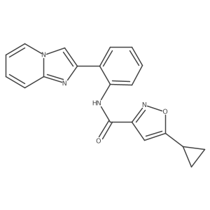 5-cyclopropyl-N-(2-(imidazo[1,2-a]pyridin-2-yl)phenyl)isoxazole-3-carboxamide结构式