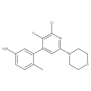 3-(2-Chloro-3-fluoro-6-morpholinopyridin-4-yl)-4-methylaniline Structure