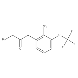 1-(2-Amino-3-(trifluoromethoxy)phenyl)-3-bromopropan-2-one Structure