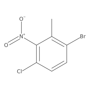 1-Bromo-4-chloro-2-methyl-3-nitrobenzene结构式