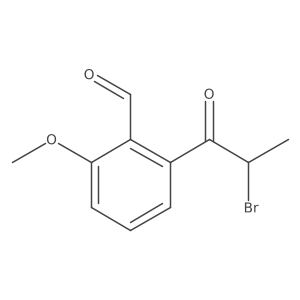COc1cccc(C(=O)C(C)Br)c1C=O结构式