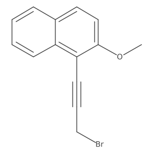 1-(3-Bromo-1-propyn-1-yl)-2-methoxynaphthalene结构式
