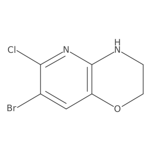 7-Bromo-6-chloro-3,4-dihydro-2H-pyrido[3,2-b][1,4]oxazine Structure
