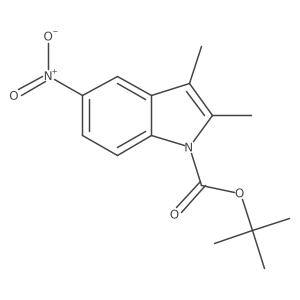 1-Boc-2,3-dimethyl-5-nitro-1H-indole Structure