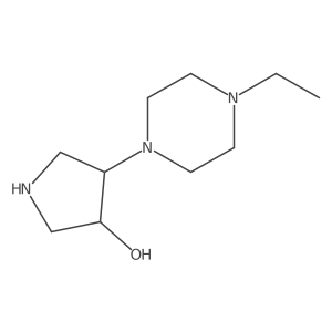 (3R,4R)-4-(4-ethylpiperazin-1-yl)pyrrolidin-3-ol Structure