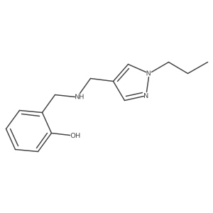 2-({[(1-propyl-1H-pyrazol-4-yl)methyl]amino}methyl)phenol结构式