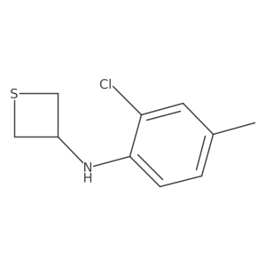 N-(2-Chloro-4-methylphenyl)thietan-3-amine结构式