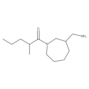 1-[3-(Aminomethyl)azepan-1-yl]-2-methylpentan-1-one结构式