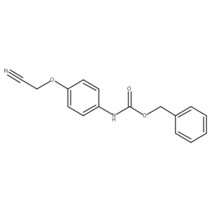 benzyl N-[4-(cyanomethoxy)phenyl]carbamate结构式