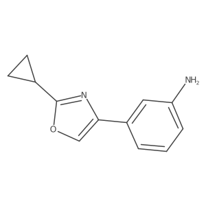 3-(2-Cyclopropyl-4-oxazolyl)benzenamine Structure