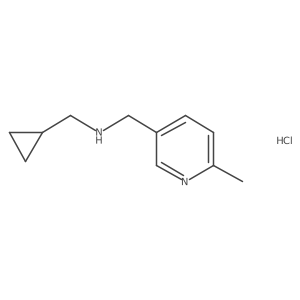 (Cyclopropylmethyl)[(6-methylpyridin-3-yl)methyl]amine hydrochloride结构式