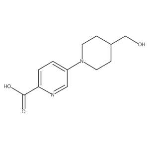 5-(4-(Hydroxymethyl)piperidin-1-YL)picolinic acid结构式