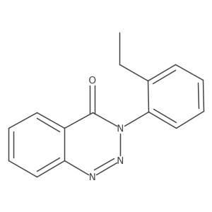 3-(2-ethylphenyl)-1,2,3-benzotriazin-4-one结构式