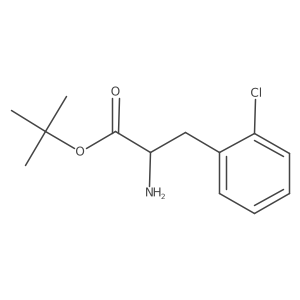 tert-butyl (2R)-2-amino-3-(2-chlorophenyl)propanoate Structure
