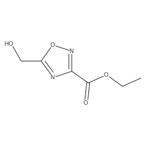 Ethyl 5-(hydroxymethyl)-1,2,4-oxadiazole-3-carboxylate结构式