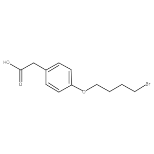 4-(4-Bromobutoxy)benzeneacetic acid结构式