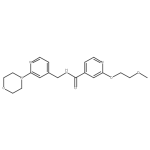 2-(2-methoxyethoxy)-N-((2-morpholinopyridin-4-yl)methyl)isonicotinamide Structure