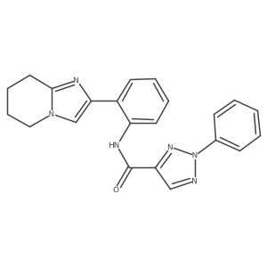 2-phenyl-N-(2-(5,6,7,8-tetrahydroimidazo[1,2-a]pyridin-2-yl)phenyl)-2H-1,2,3-triazole-4-carboxamide Structure
