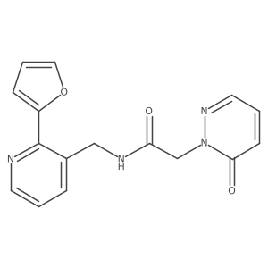 N-((2-(furan-2-yl)pyridin-3-yl)methyl)-2-(6-oxopyridazin-1(6H)-yl)acetamide Structure