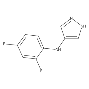 N-(2,4-Difluorophenyl)-1H-pyrazol-4-amine结构式