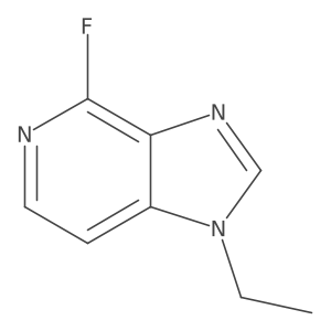 1-Ethyl-4-fluoro-1H-imidazo[4,5-c]pyridine结构式