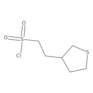 2-(Thiolan-3-yl)ethane-1-sulfonyl chloride结构式