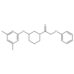 1-(3-((4,6-Dimethylpyrimidin-2-yl)oxy)piperidin-1-yl)-2-phenoxyethanone Structure