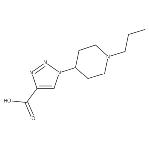 1-(1-propylpiperidin-4-yl)-1H-1,2,3-triazole-4-carboxylic acid结构式
