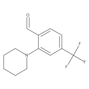2-Piperidin-1-yl-4-(trifluoromethyl)benzaldehyde结构式