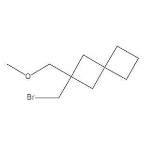 2-(Bromomethyl)-2-(methoxymethyl)spiro[3.3]heptane结构式