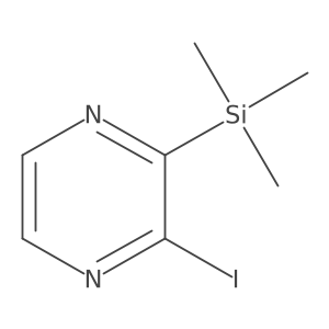 (3-Iodopyrazin-2-yl)-trimethylsilane结构式