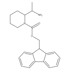 (9H-fluoren-9-yl)methyl 2-[(1S)-1-aminoethyl]piperidine-1-carboxylate Structure
