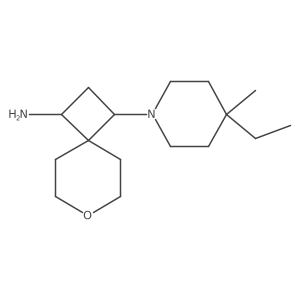 3-(4-Ethyl-4-methylpiperidin-1-yl)-7-oxaspiro[3.5]nonan-1-amine Structure