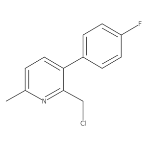 2-(Chloromethyl)-3-(4-fluorophenyl)-6-methylpyridine结构式