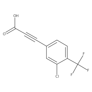 3-[3-Chloro-4-(trifluoromethyl)phenyl]prop-2-ynoic acid Structure