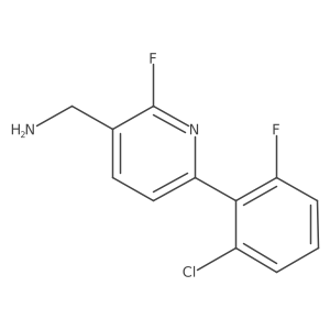 [6-(2-Chloro-6-fluorophenyl)-2-fluoropyridin-3-yl]methanamine结构式