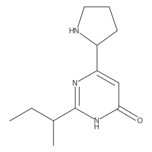 2-(Butan-2-yl)-6-(pyrrolidin-2-yl)pyrimidin-4-ol Structure