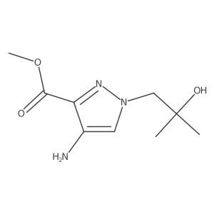 methyl 4-amino-1-(2-hydroxy-2-methylpropyl)-1H-pyrazole-3-carboxylate Structure