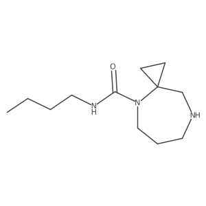 N-butyl-4,8-diazaspiro[2.6]nonane-4-carboxamide Structure