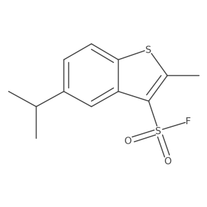 2-Methyl-5-(propan-2-yl)-1-benzothiophene-3-sulfonyl fluoride结构式