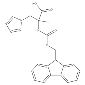 2-({[(9H-fluoren-9-yl)methoxy]carbonyl}amino)-2-methyl-3-(1H-1,2,4-triazol-1-yl)propanoic acid Structure